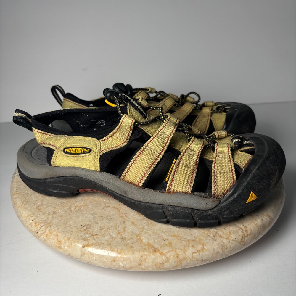 Keen Newport H2 Sandals 6.5 Tan Yellow Waterproof Hiking Sport Trail Shoes